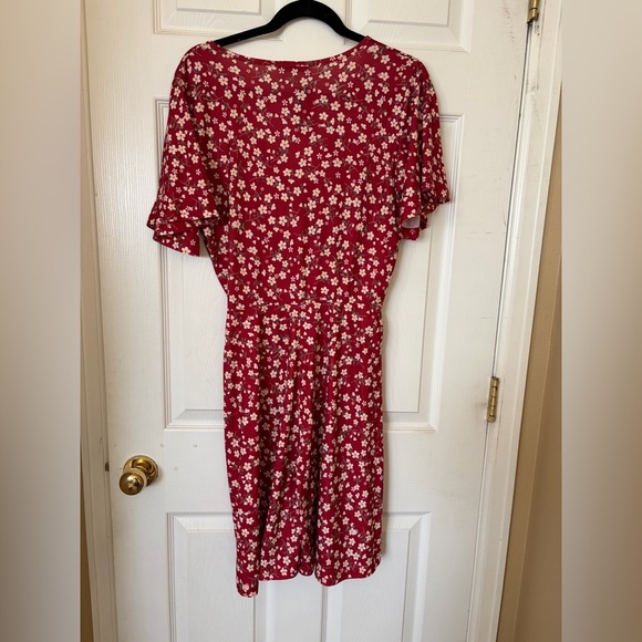 Floral Red Mini Dress - Picture 3 of 3